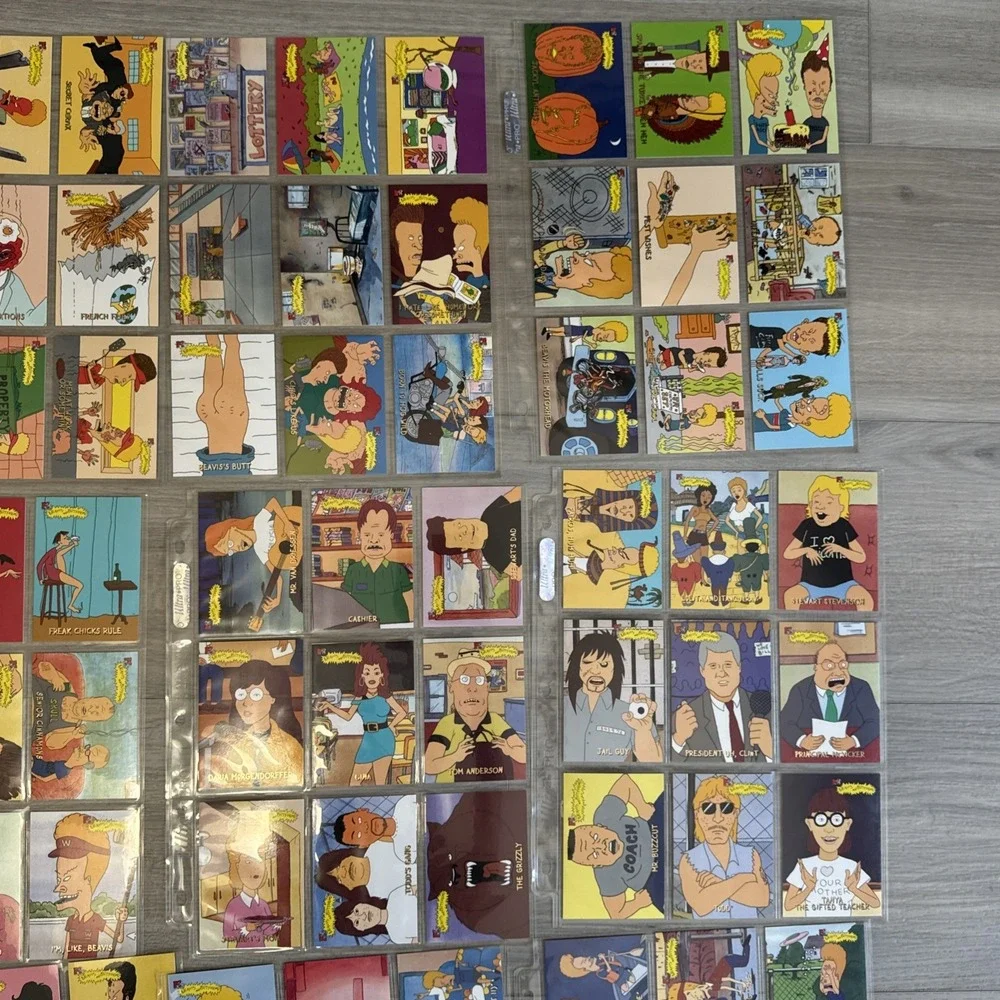 1994 Fleer‎ Ultra Beavis And Butthead Card Lot Of 149 In Plastic Sleeves